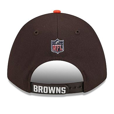 Men's New Era Brown/Orange Cleveland Browns 2026 NFL Draft 9FORTY M-Crown Adjustable Hat