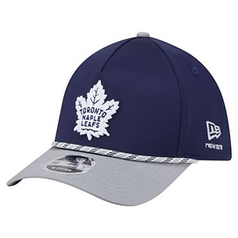 Men's New Era Navy/Gray Toronto Maple Leafs 39THIRTY Two-Tone Featherweight M-Crown Flex Hat