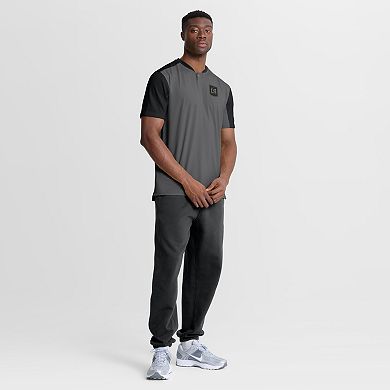 Men's Fanatics Gray LAFC Striker Henley Shirt