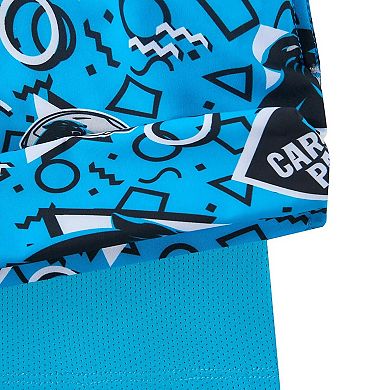 Men's Chubbies Blue Carolina Panthers Game Day Fit Classic Lined Swim Trunks