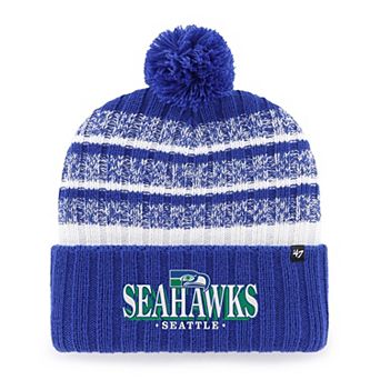 Men's '47 Royal Seattle Seahawks Region Cuffed Knit Hat with Pom