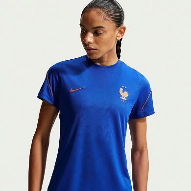 Women's Nike Blue France National Team 2026 Strike Dri-FIT Top