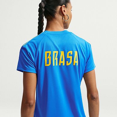 Women's Nike Blue Brazil National Team 2026 Strike Dri-FIT Top
