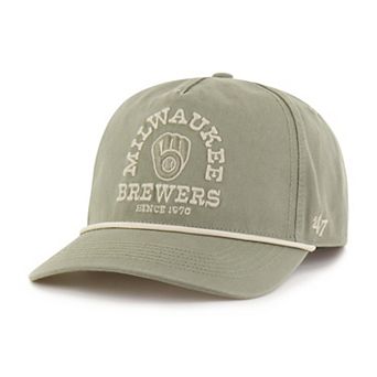 Men's '47 Olive Milwaukee Brewers Canyon Ranchero Hitch Adjustable Hat
