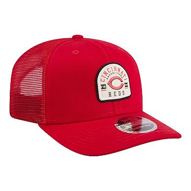 Men's New Era Red Cincinnati Reds Contest 9SEVENTY Adjustable Trucker Hat