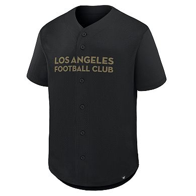 Men's Fanatics Black LAFC Maximum Intensity Button-Up Jersey