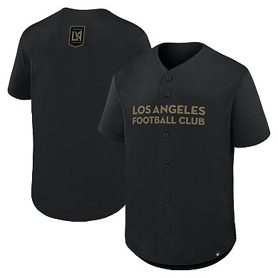 Men's Fanatics Black LAFC Maximum Intensity Button-Up Jersey
