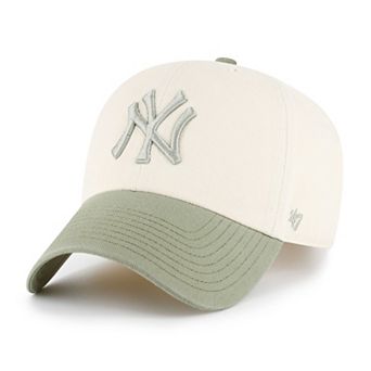 Men's '47 Natural/Olive New York Yankees Two-Tone Fashion Clean Up Adjustable Hat