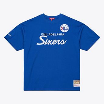 Women's Mitchell & Ness Royal Philadelphia 76ers Hardwood Classics Head Coach T-Shirt