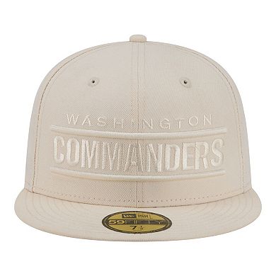 Men's New Era Cream Washington Commanders Color Pack 59FIFTY Fitted Hat