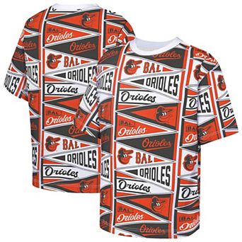 Youth Outerstuff Orange Baltimore Orioles All-Over Pennant T-Shirt