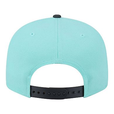 Men's New Era Turquoise/Charcoal Atlanta Hawks Color Pack Two-Tone 9FIFTY Snapback Hat