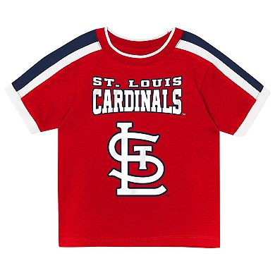 Toddler Outerstuff Red St. Louis Cardinals Ground Ball T-Shirt & Shorts Set