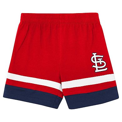 Toddler Outerstuff Red St. Louis Cardinals Ground Ball T-Shirt & Shorts Set