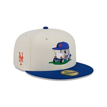 Men's New Era Cream/Royal New York Mets Bullpen Cart 59FIFTY Fitted Hat