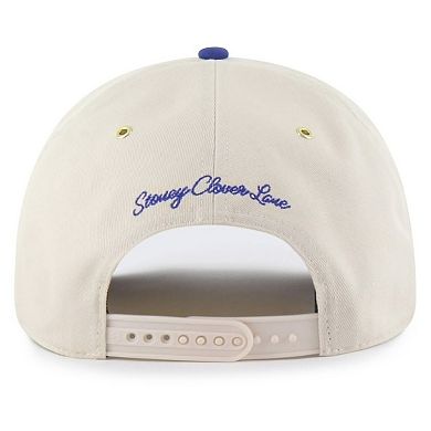 Men's '47 x Stoney Clover Lane Natural/Royal Chicago Cubs Glitter Rope Hitch Adjustable Hat