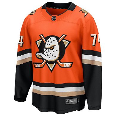 Men's Fanatics John Carlson Orange Anaheim Ducks Home Breakaway Jersey