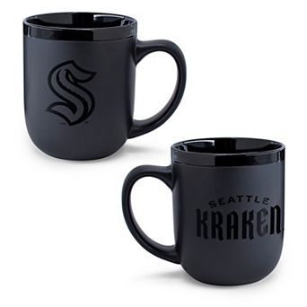 WinCraft Seattle Kraken 17oz. Black Tonal Ceramic Mug