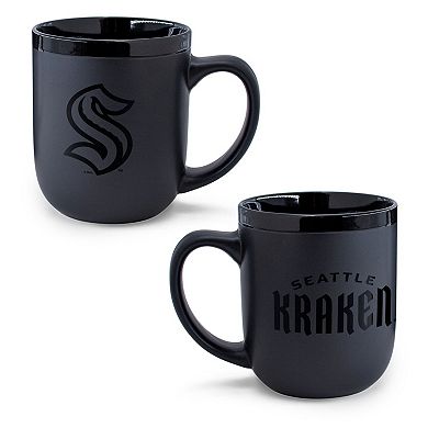 WinCraft Seattle Kraken 17oz. Black Tonal Ceramic Mug
