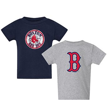 Toddler Soft as a Grape Heather Gray/Heather Gray Boston Red Sox Cooperstown Collection Two-Pack T-Shirt Set