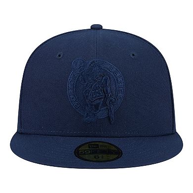 Men's New Era Navy Boston Celtics Tonal Color Pack 59FIFTY Fitted Hat