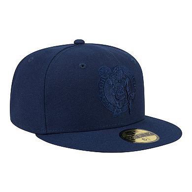 Men's New Era Navy Boston Celtics Tonal Color Pack 59FIFTY Fitted Hat