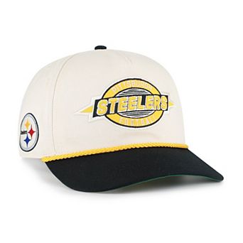 Men's '47 Natural Pittsburgh Steelers Frame Out Two Tone Hitch Adjustable Hat