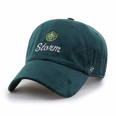 Unisex '47 Green Seattle Storm Spirited Velour Clean Up Adjustable Hat