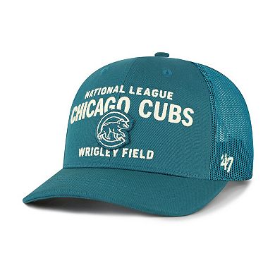 Men's '47 Teal Chicago Cubs Contemporary Hitch Adjustable Trucker Hat