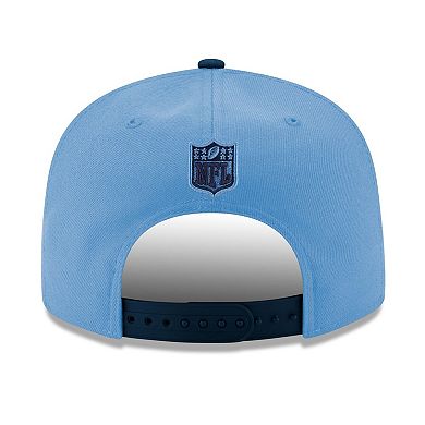 Men's New Era Light Blue/Navy Tennessee Titans Script 9FIFTY Snapback Hat