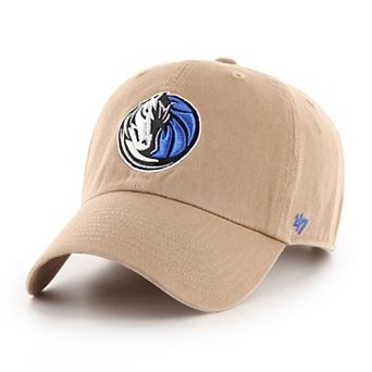 Men's '47 Khaki Dallas Mavericks Logo Clean Up Adjustable Hat