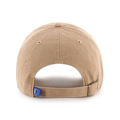 Men's '47 Khaki Dallas Mavericks Logo Clean Up Adjustable Hat