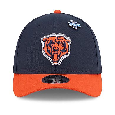 Men's New Era Navy/Orange Chicago Bears 2026 NFL Draft 39THIRTY M-Crown Flex Hat