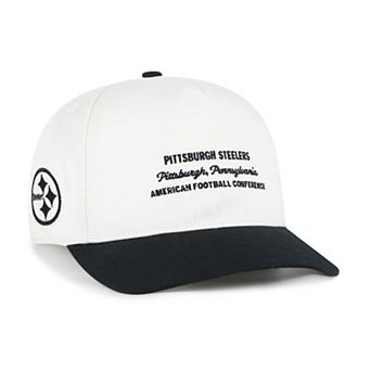 Men's '47 White Pittsburgh Steelers Contemporary Two-Tone Hitch Adjustable Hat