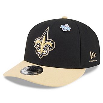 Youth New Era Black/Gold New Orleans Saints 2026 NFL Draft Pre-Curved 9FIFTY Snapback Hat