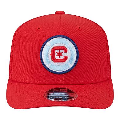 Men's New Era Red Chicago Fire Jersey Hook 9SEVENTY Adjustable Hat