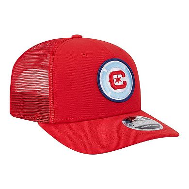 Men's New Era Red Chicago Fire Jersey Hook 9SEVENTY Adjustable Hat