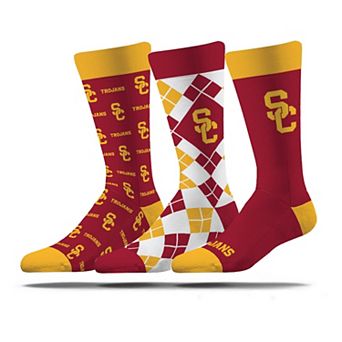 Unisex Strideline USC Trojans Business Knit Crew Socks Three-Pack Set