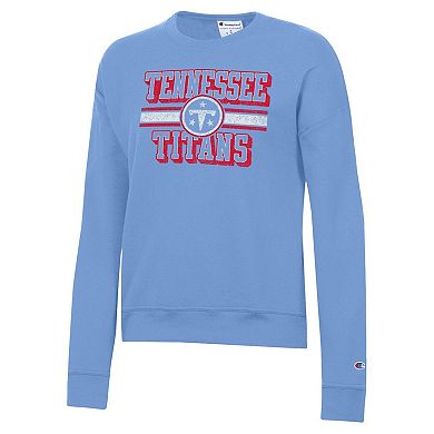 Women's Champion Light Blue Tennessee Titans Powerblend Fleece Sweatshirt
