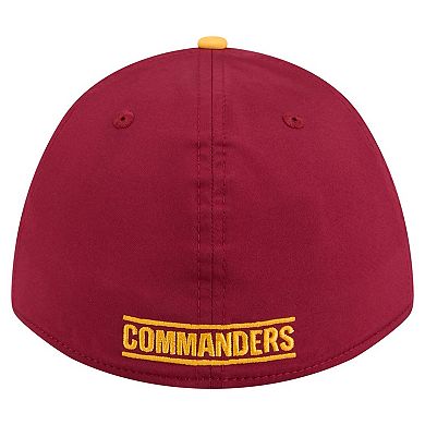 Men's Burgundy/Gold Washington Commanders Rope M-Crown A-Frame 39THIRTY Flex Hat