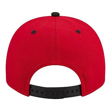 Men's New Era Scarlet/Black Ohio State Buckeyes Two-Tone Arched 9FIFTY Snapback Hat