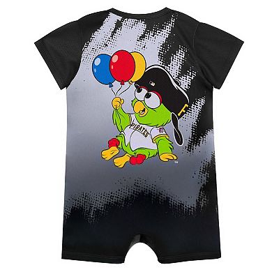Newborn Outerstuff Black Pittsburgh Pirates Baby Mascot Bodysuit