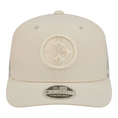 Men's New Era Cream Pittsburgh Steelers Color Pack 9SEVENTY Adjustable Hat
