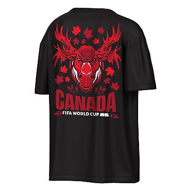 Men's Outerstuff Black Canada FIFA World Cup 2026 Rally Oversized T-Shirt