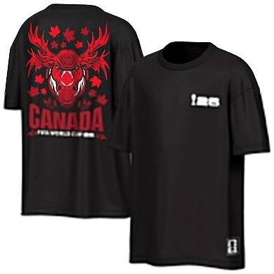 Men's Outerstuff Black Canada FIFA World Cup 2026 Rally Oversized T-Shirt