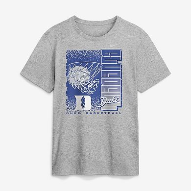 Men's Nike Heather Gray Duke Blue Devils Basketball Refresh T-Shirt