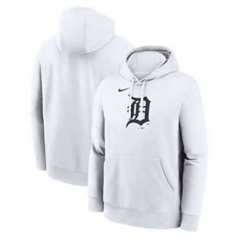 Men's Nike White Detroit Tigers Logo Club Hoodie