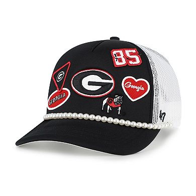 Men's '47 Black/White Georgia Bulldogs Rally On Hitch Adjustable Hat