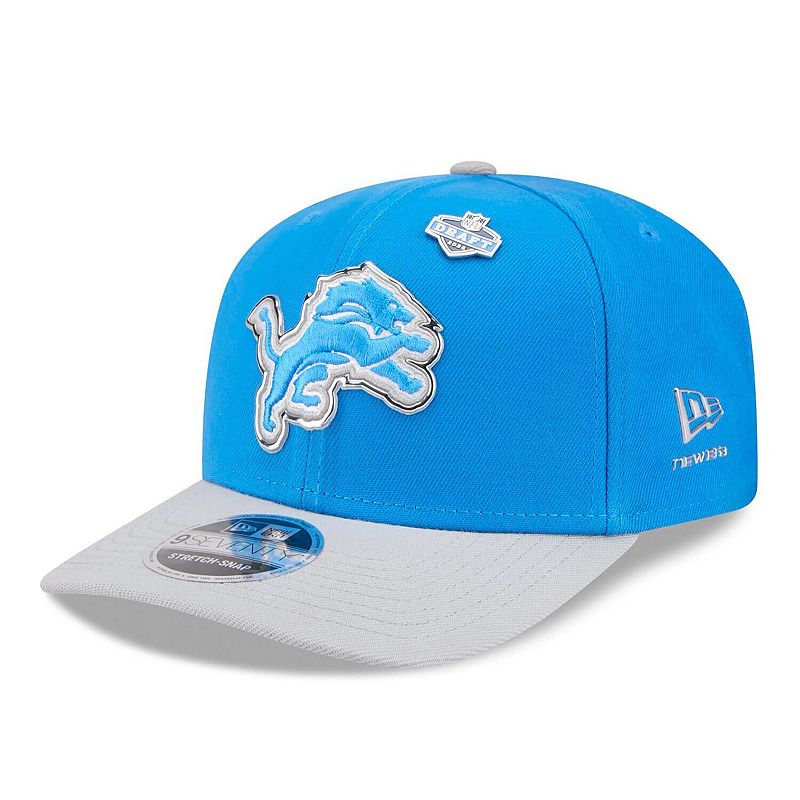 Men's New Era Blue/Silver Detroit Lions 2026 NFL Draft 9SEVENTY Adjustable Hat
