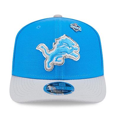 Men's New Era Blue/Silver Detroit Lions 2026 NFL Draft 9SEVENTY Adjustable Hat
